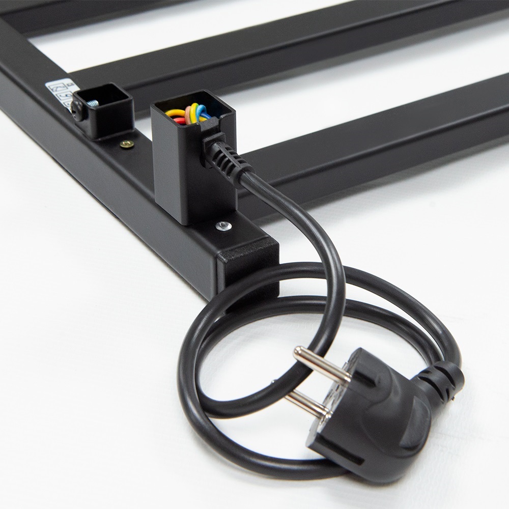 Полотенцесушитель Пэк сп 20 кв П 60х50 черный ВГП