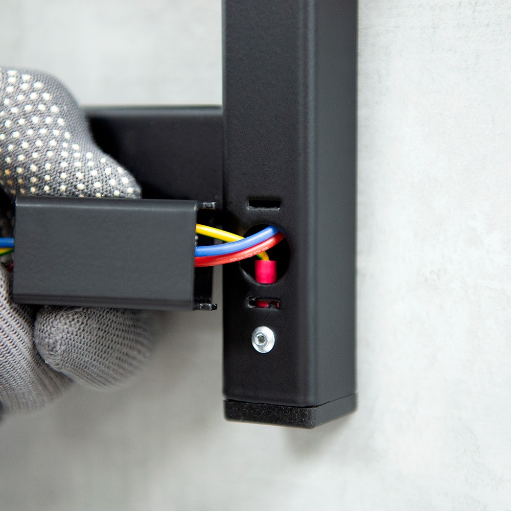 Полотенцесушитель Пэк сп 20 кв П 60х50 черный ВГП